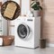 Casafield Water Hyacinth Trash Can with Lid and Liner, Woven Wicker Waste Basket for Bathroom, Bedroom, Laundry Room, Home Office